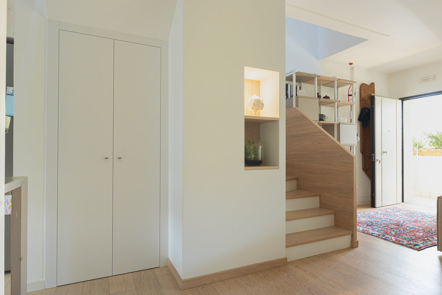 Ingresso Open Space - Scala in Rovere Naturale