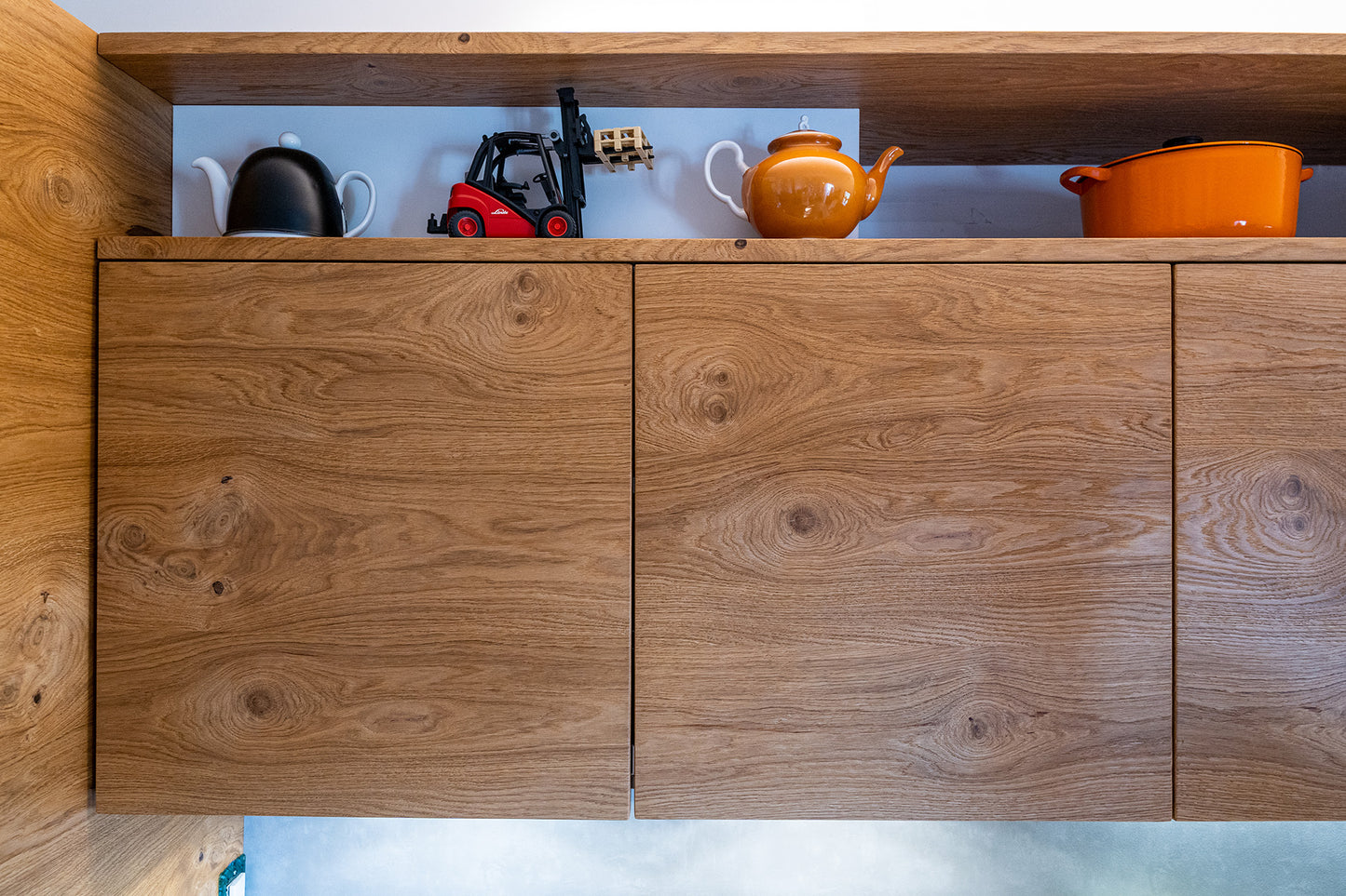 Cucina - Rovere e Laccato Opaco Bianco
