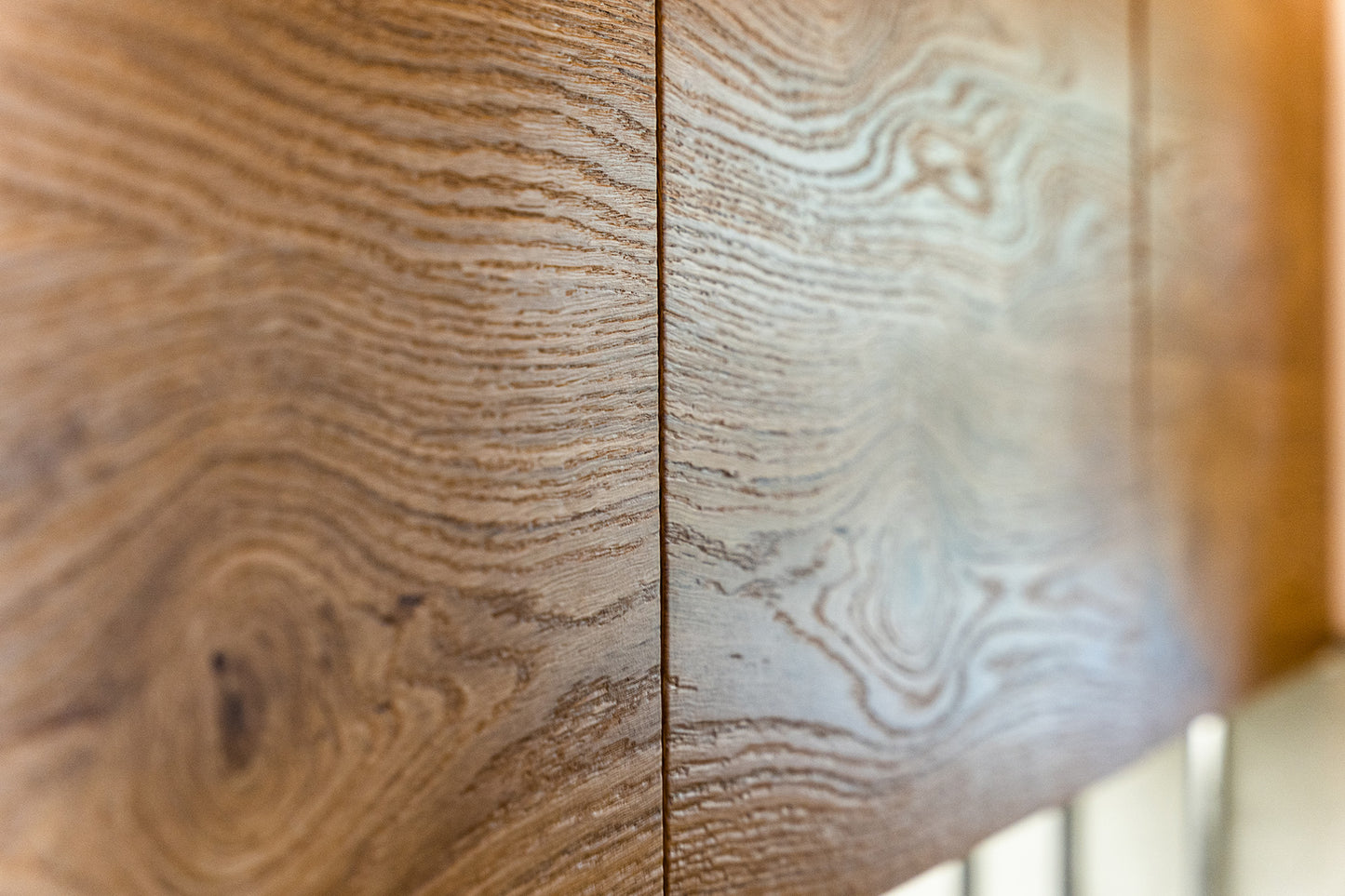 Cucina - Rovere e Laccato Opaco Bianco