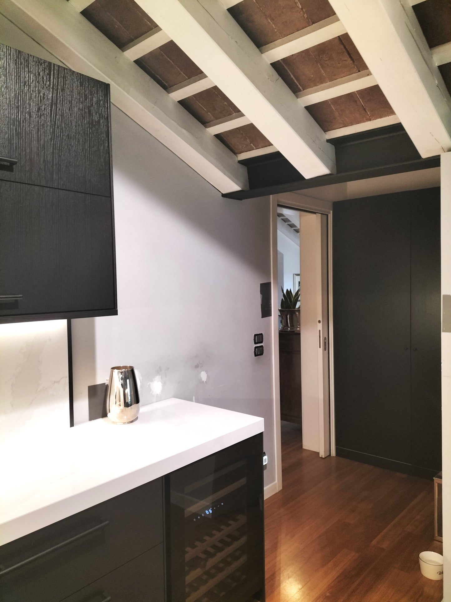 Cucina - rovere spazzolato laccato poro aperto colore a campione